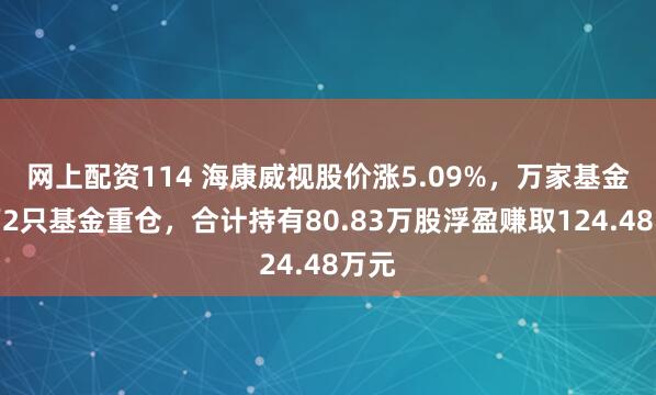网上配资114 海康威视股价涨5.09%，万家基金旗下2只基金重仓，合计持有80.83万股浮盈赚取124.48万元